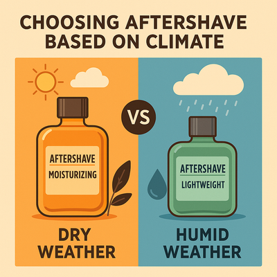 Choosing Aftershave Based on Climate: Dry vs Humid Weather Needs